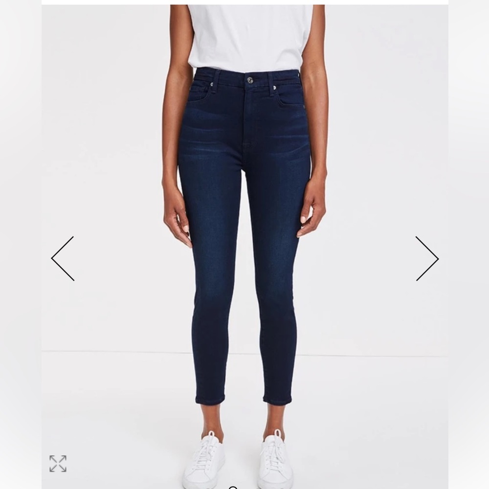 Seven for all mankind Sz 31 high waist ankle jeans